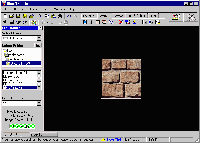 Screenshot, click to enlarge
